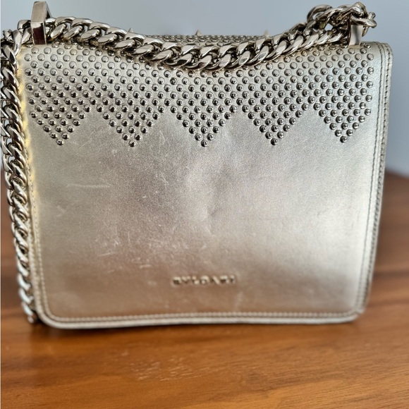 Bvlgari Metallic Studded Serpenti Forever X Nicholas Kirkwood Bag - Picture 3 of 9